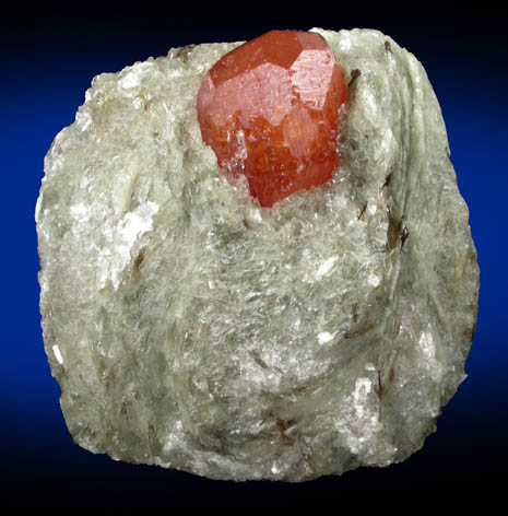 Spessartine Garnet in Muscovite from Loliondo, Mpwapwa District, Dodoma, Tanzania