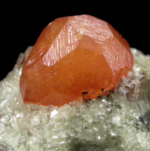 Spessartine Garnet in Muscovite from Loliondo, Mpwapwa District, Dodoma, Tanzania