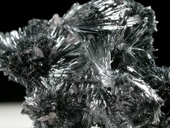 Stibnite with Calcite from Herja Mine (Kisbanya), Baia Mare, Maramures, Romania