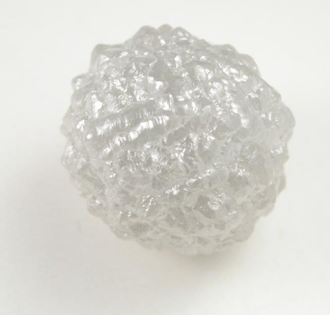 Diamond (5.98 carat pale-gray complex crystal) from Diavik Mine, East Island, Lac de Gras, Northwest Territories, Canada