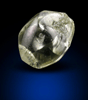 Diamond (0.84 carat yellow flattened crystal) from Argyle Mine, Kimberley, Western Australia, Australia