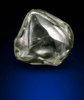 Diamond (0.30 carat pale-yellow flattened irregular crystal) from Argyle Mine, Kimberley, Western Australia, Australia