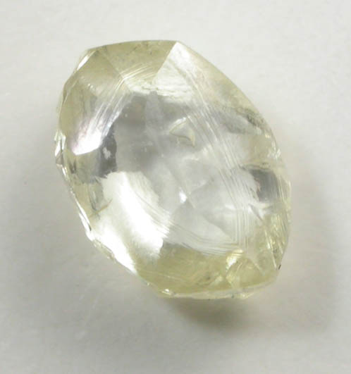 Diamond (0.51 carat yellow elongated tetrahexahedral crystal) from Argyle Mine, Kimberley, Western Australia, Australia
