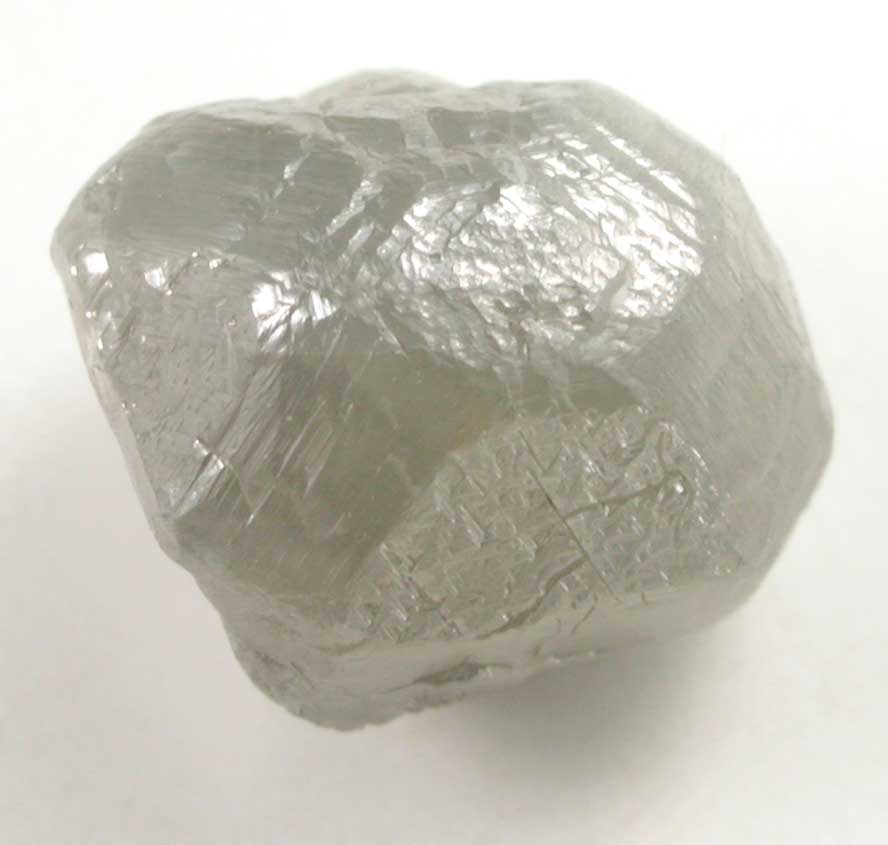 Diamond (2.91 carat intergrown gray complex crystals) from Mbuji-Mayi, 300 km east of Tshikapa, Democratic Republic of the Congo