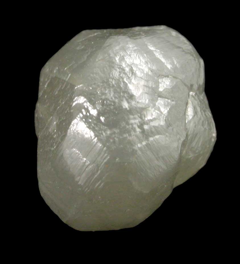 Diamond (2.91 carat intergrown gray complex crystals) from Mbuji-Mayi, 300 km east of Tshikapa, Democratic Republic of the Congo