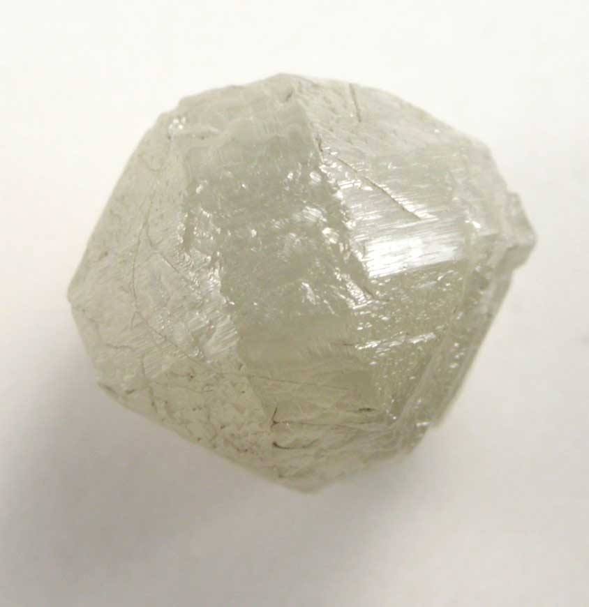 Diamond (2.84 carat greenish-gray complex crystal) from Mbuji-Mayi, 300 km east of Tshikapa, Democratic Republic of the Congo