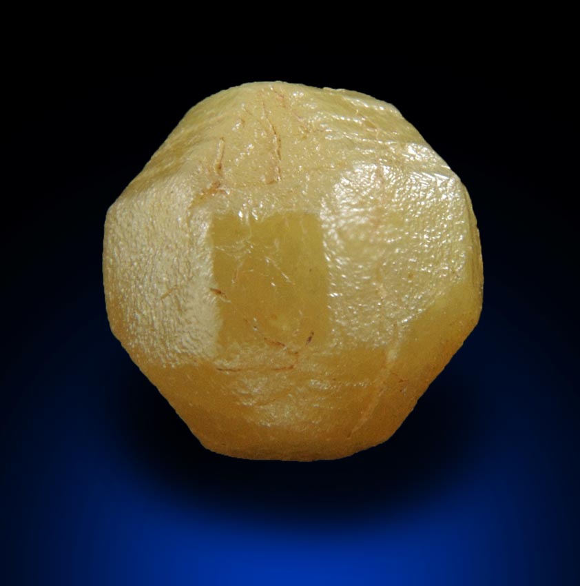 Diamond (4.47 carat yellow-gray complex crystal) from Mbuji-Mayi, 300 km east of Tshikapa, Democratic Republic of the Congo