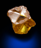 Diamond (0.19 carat fancy intense-yellow-brown cavernous crystal) from Mbuji-Mayi (Miba), 300 km east of Tshikapa, Democratic Republic of the Congo