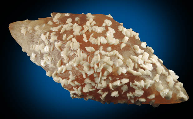 Calcite with Barite from Pugh Quarry, 6 km NNW of Custar, Wood County, Ohio