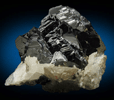 Sphalerite on Calcite from Dalnegorsk, Primorskiy Kray, Russia