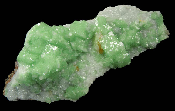 Smithsonite over Calcite on Dolomite and Wulfenite from Tsumeb Mine, Otavi-Bergland District, Oshikoto, Namibia