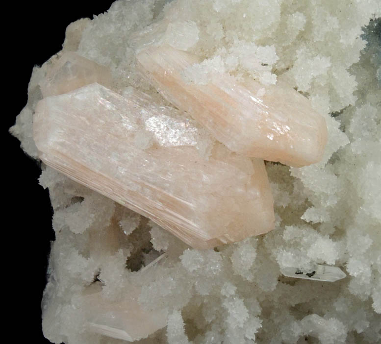 Stilbite on Quartz epimorphs after Laumontite from Pune District, Maharashtra, India