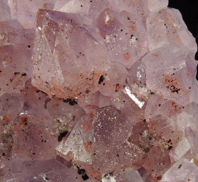 Quartz var. Amethyst with Hematite from Height's Lodge Pocket, Screel Hill, Dumfries & Galloway, Scotland