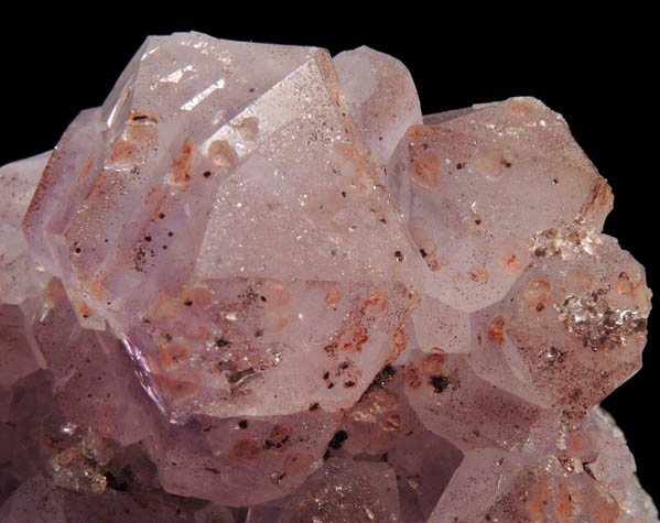 Quartz var. Amethyst with Hematite from Height's Lodge Pocket, Screel Hill, Dumfries & Galloway, Scotland