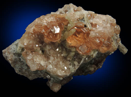 Grossular Garnet with Diopside from Jeffrey Mine, Asbestos, Qubec, Canada