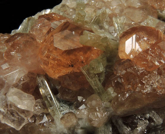 Grossular Garnet with Diopside from Jeffrey Mine, Asbestos, Qubec, Canada