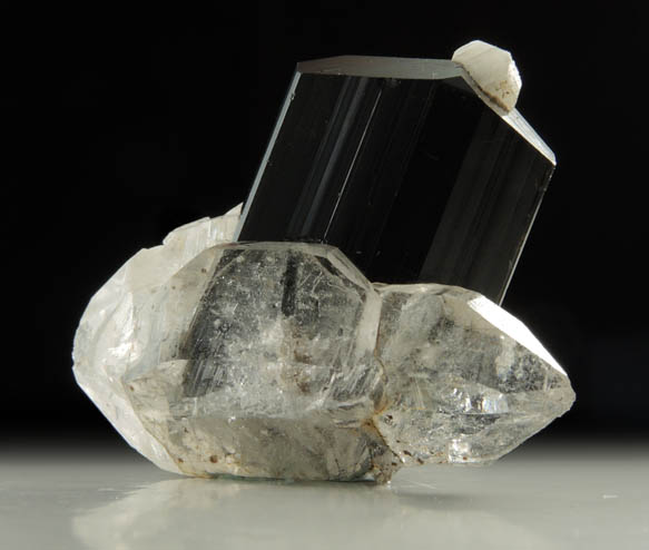 Schorl Tourmaline with Quartz and Albite from Minas Gerais, Brazil