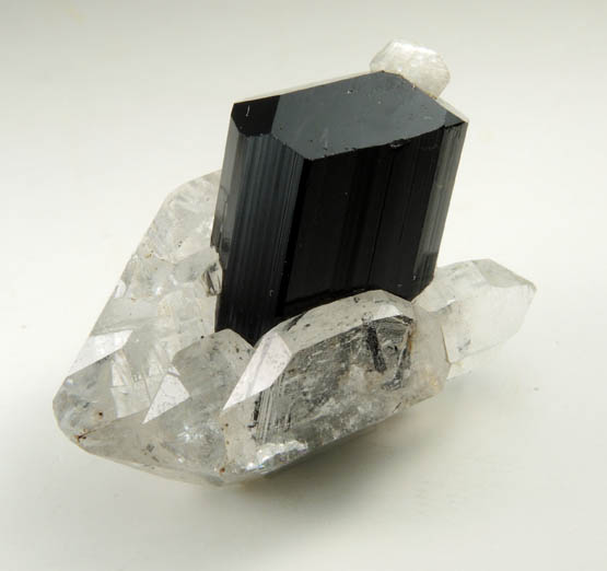 Schorl Tourmaline with Quartz and Albite from Minas Gerais, Brazil