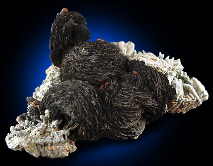 Hematite, Goethite and Quartz with Actinolite-Crossite inclusions from Mega Xhorio, Serifos Island, Greece