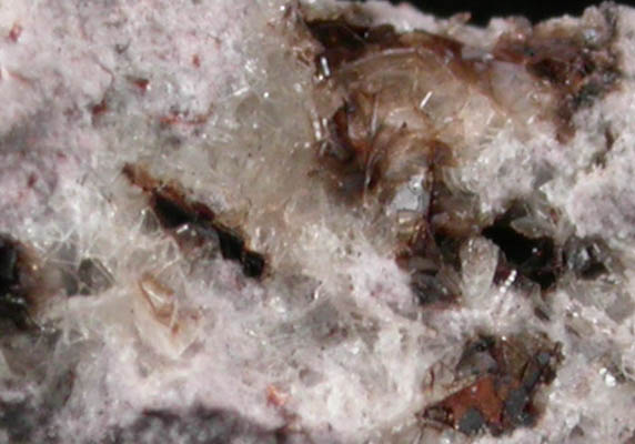 Tridymite with Osumilite from Monte Arci, Oristano, Sardinia, Italy