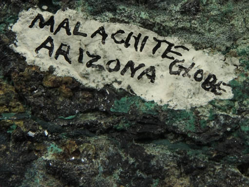 Malachite from Globe, Globe-Miami District, Gila County, Arizona