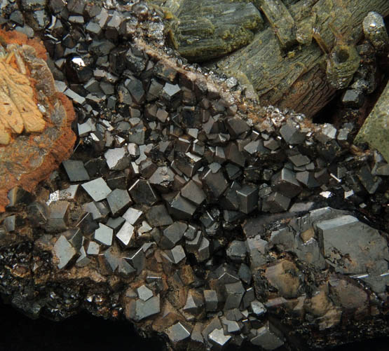 Epidote with Grossular Garnet from near Diakon, Kayes Region, Mali