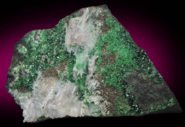 Uvarovite Garnet from Saranovskoye Mine, Sarany, Permskaya Oblast', Ural Mountains, Russia (Type Locality for Uvarovite)