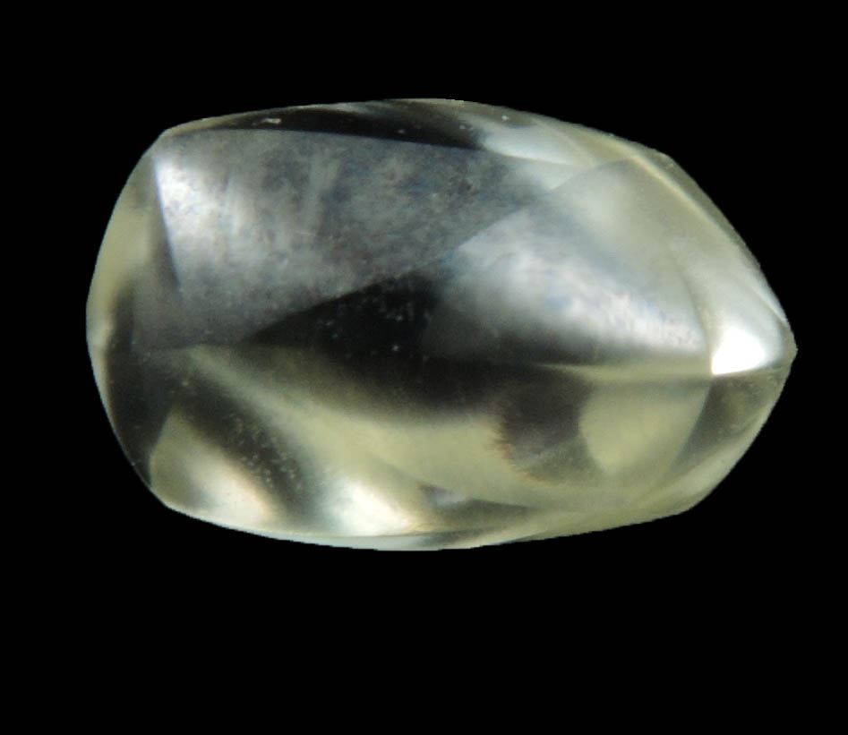 Diamond (1.21 carat flawless yellow elongated tetrahexahedral crystal) from Crater of Diamonds State Park, Murfreesboro, Pike County, Arkansas