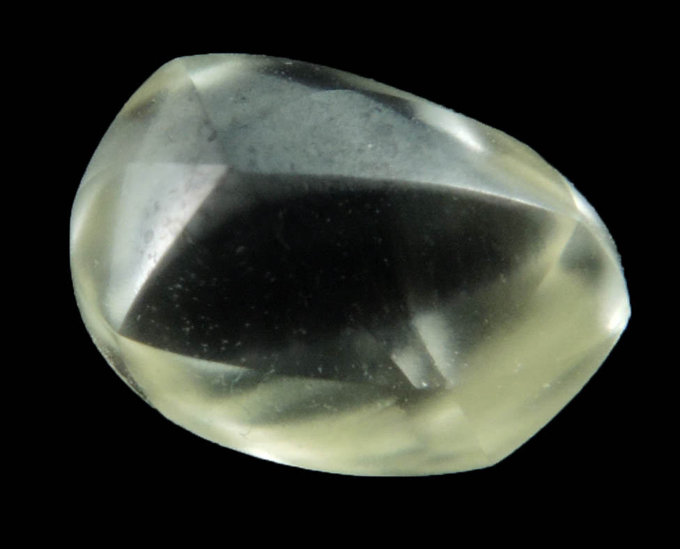 Diamond (1.21 carat flawless yellow elongated tetrahexahedral crystal) from Crater of Diamonds State Park, Murfreesboro, Pike County, Arkansas