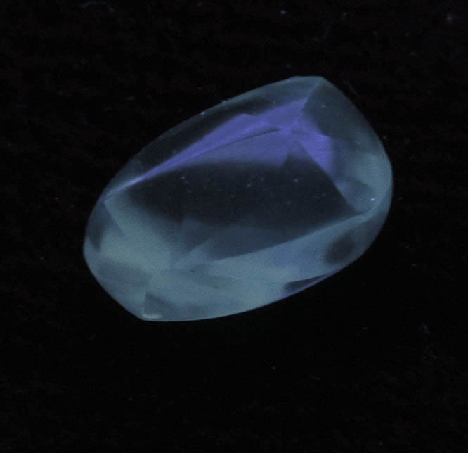 Diamond (1.21 carat flawless yellow elongated tetrahexahedral crystal) from Crater of Diamonds State Park, Murfreesboro, Pike County, Arkansas