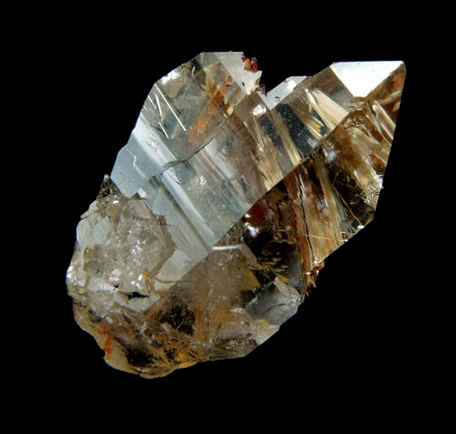 Quartz with Rutile inclusions (Rutilated Quartz) from Novo Horizonte, Bahia, Brazil