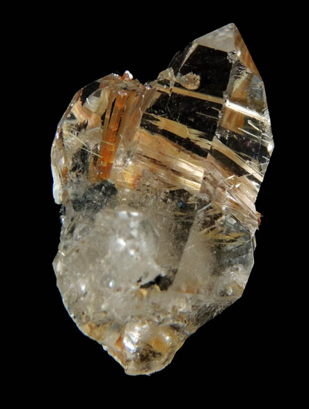 Quartz with Rutile inclusions (Rutilated Quartz) from Novo Horizonte, Bahia, Brazil