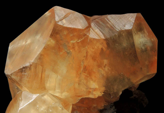 Calcite (twinned crystals) from Anderson Rock Products Quarry, Anderson, Madison County, Indiana