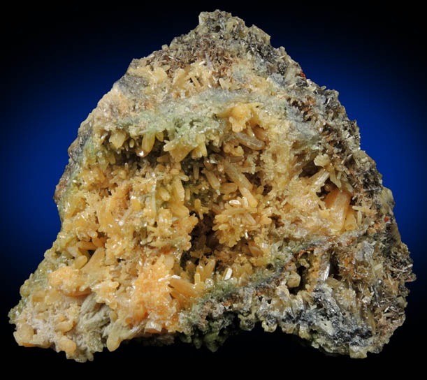 Mimetite with minor Calcite from Tsumeb Mine, Otavi-Bergland District, Oshikoto, Namibia