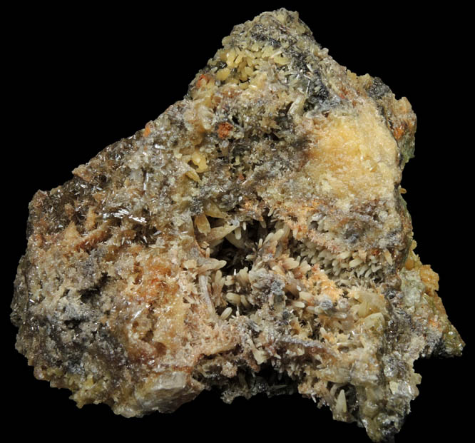 Mimetite with minor Calcite from Tsumeb Mine, Otavi-Bergland District, Oshikoto, Namibia