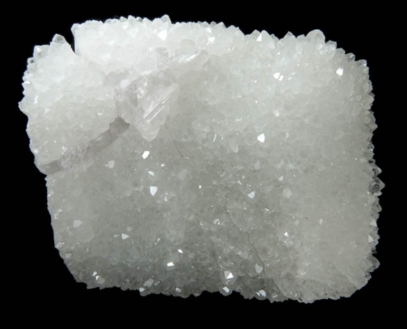 Quartz epimorph with Calcite from Mina San Vicente, Guanajuato, Mexico