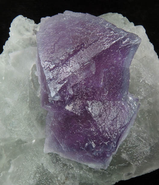 Fluorite on Fluorite from De'an Mine, Wushan, Jiangxi Province, China