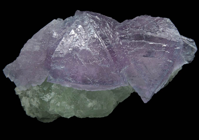 Fluorite on Fluorite from De'an Mine, Wushan, Jiangxi Province, China