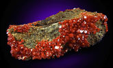 Vanadinite from Apache Mine, Near Globe, Arizona