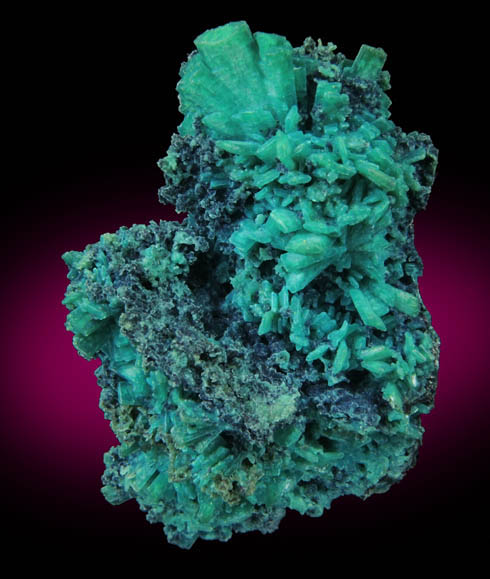 Chrysocolla pseudomorphs after Hemimorphite from 79 Mine, Banner District, near Hayden, Gila County, Arizona