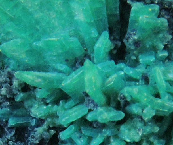 Chrysocolla pseudomorphs after Hemimorphite from 79 Mine, Banner District, near Hayden, Gila County, Arizona