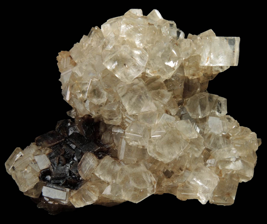 Calcite with Bitumen from Kentucky Stone Quarry, Flemingsburg, Fleming County, Kentucky