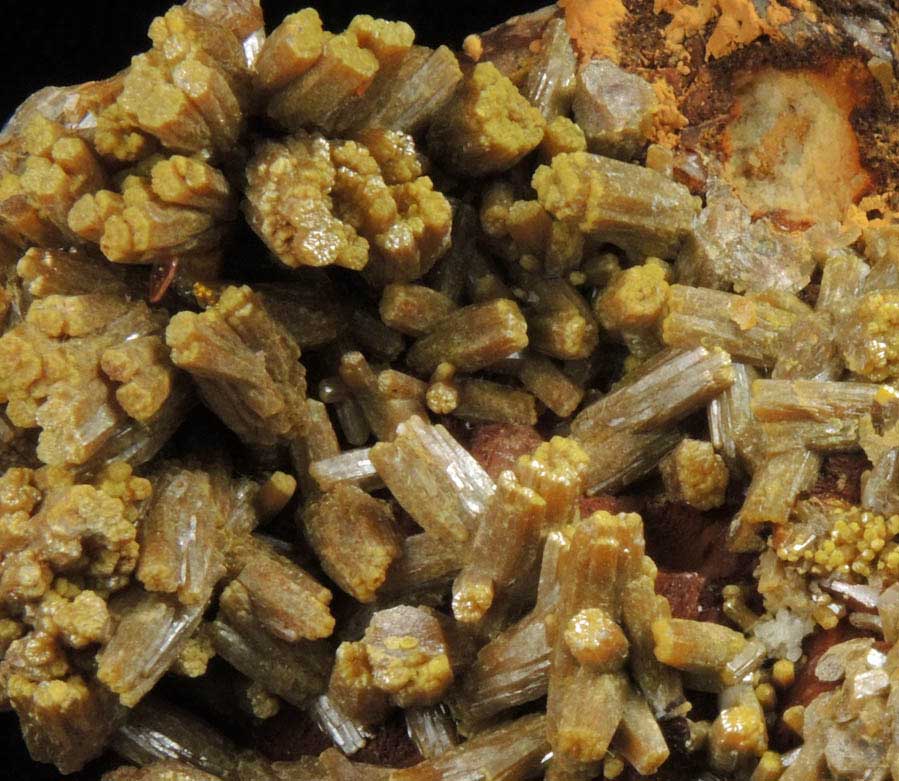 Pyromorphite from Mine des Farges, Ussel, Corrze, France