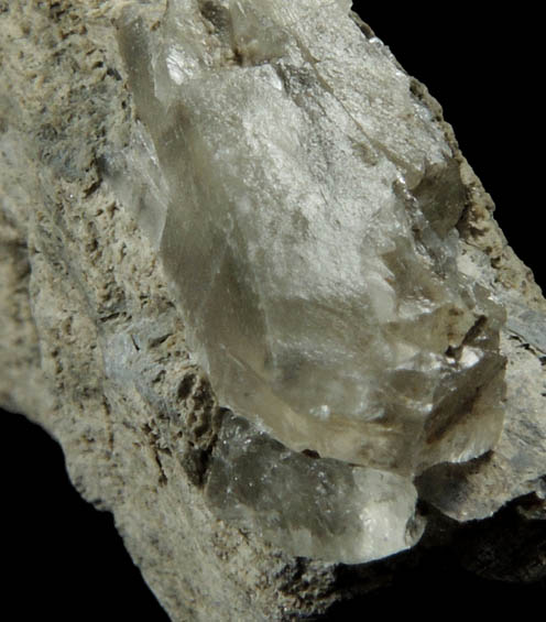 Shortite in shale from FMC Westvaco Mine, Green River Formation, west of Green River, Sweetwater County, Wyoming