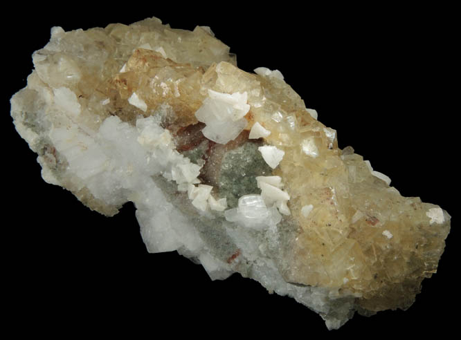 Fluorite with Dolomite and Calcite from Moscona Mine, Solis, Villabona District, Asturias, Spain