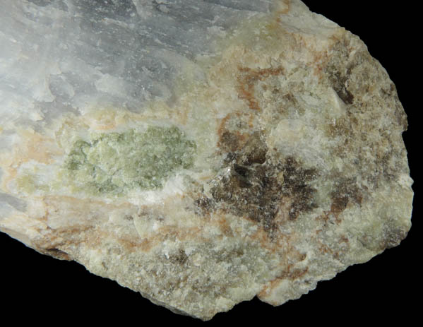 Tilleyite, Vesuvianite, Calcite from Crestmore Quarry, Crestmore, Riverside County, California (Type Locality for Tilleyite)