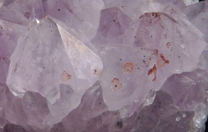 Quartz var. Amethyst with Hematite from Height's Lodge Pocket, Screel Hill, Dumfries & Galloway, Scotland