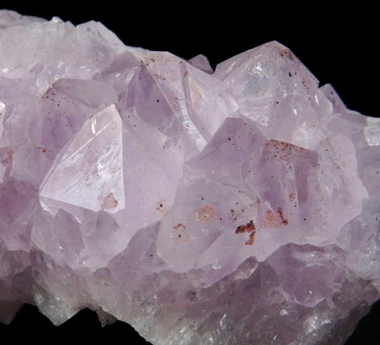 Quartz var. Amethyst with Hematite from Height's Lodge Pocket, Screel Hill, Dumfries & Galloway, Scotland