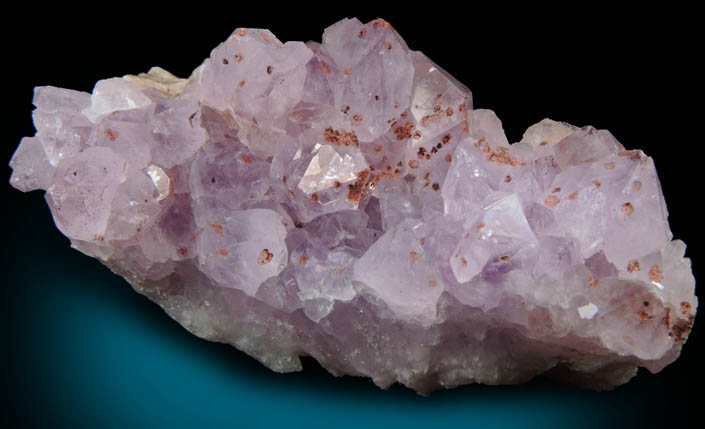 Quartz var. Amethyst with Hematite from Height's Lodge Pocket, Screel Hill, Dumfries & Galloway, Scotland