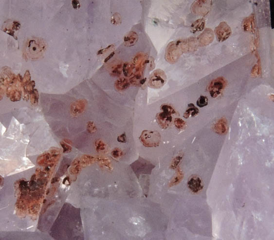 Quartz var. Amethyst with Hematite from Height's Lodge Pocket, Screel Hill, Dumfries & Galloway, Scotland